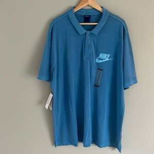 Nike Style Retro Logo Distressed Look Polo Shirt Size XXL New With Tags